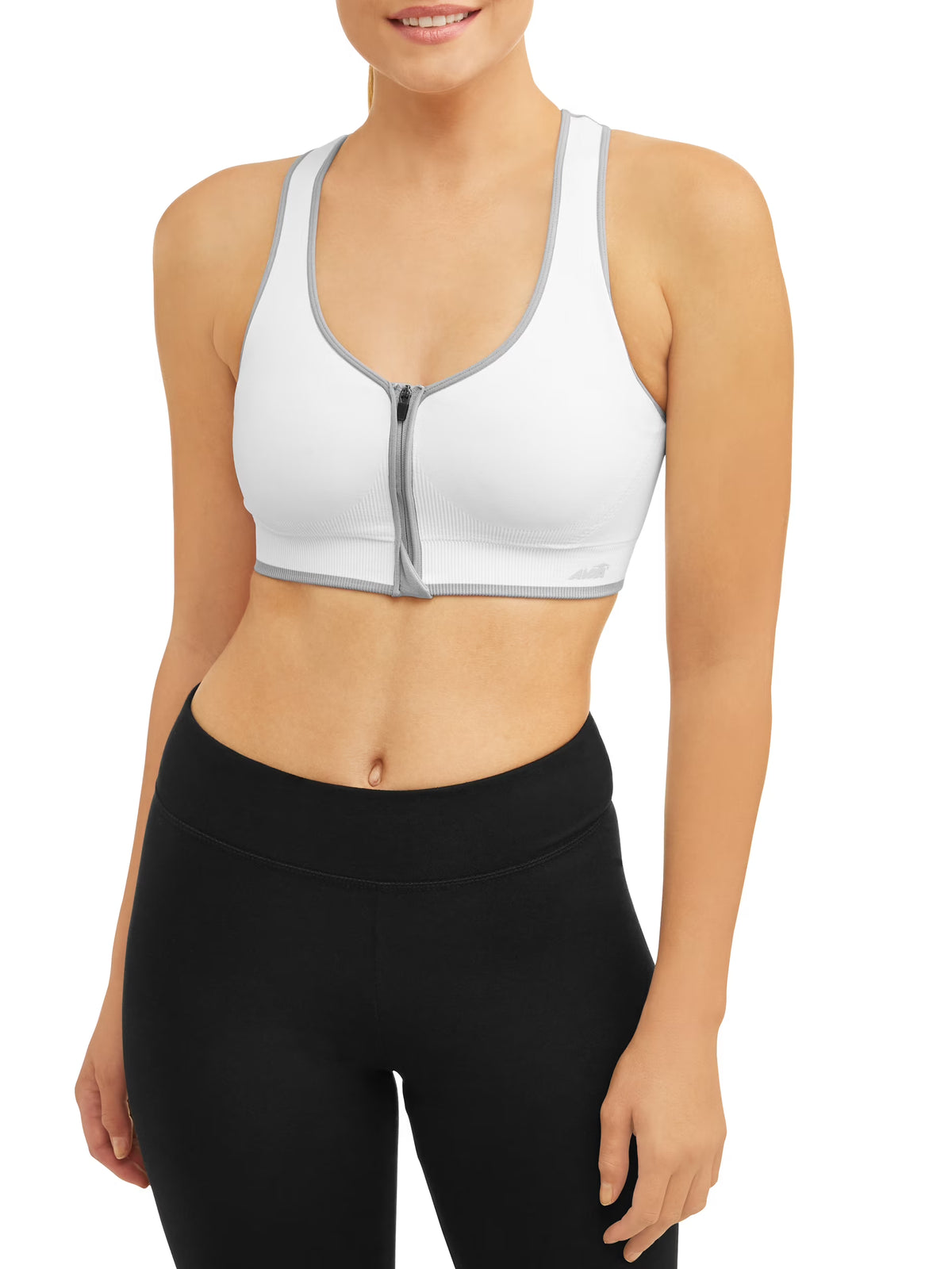 Seamless Zip Front Sports Bra U161