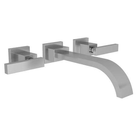 Satin Brass Wall Mount Bathroom Faucet I1027