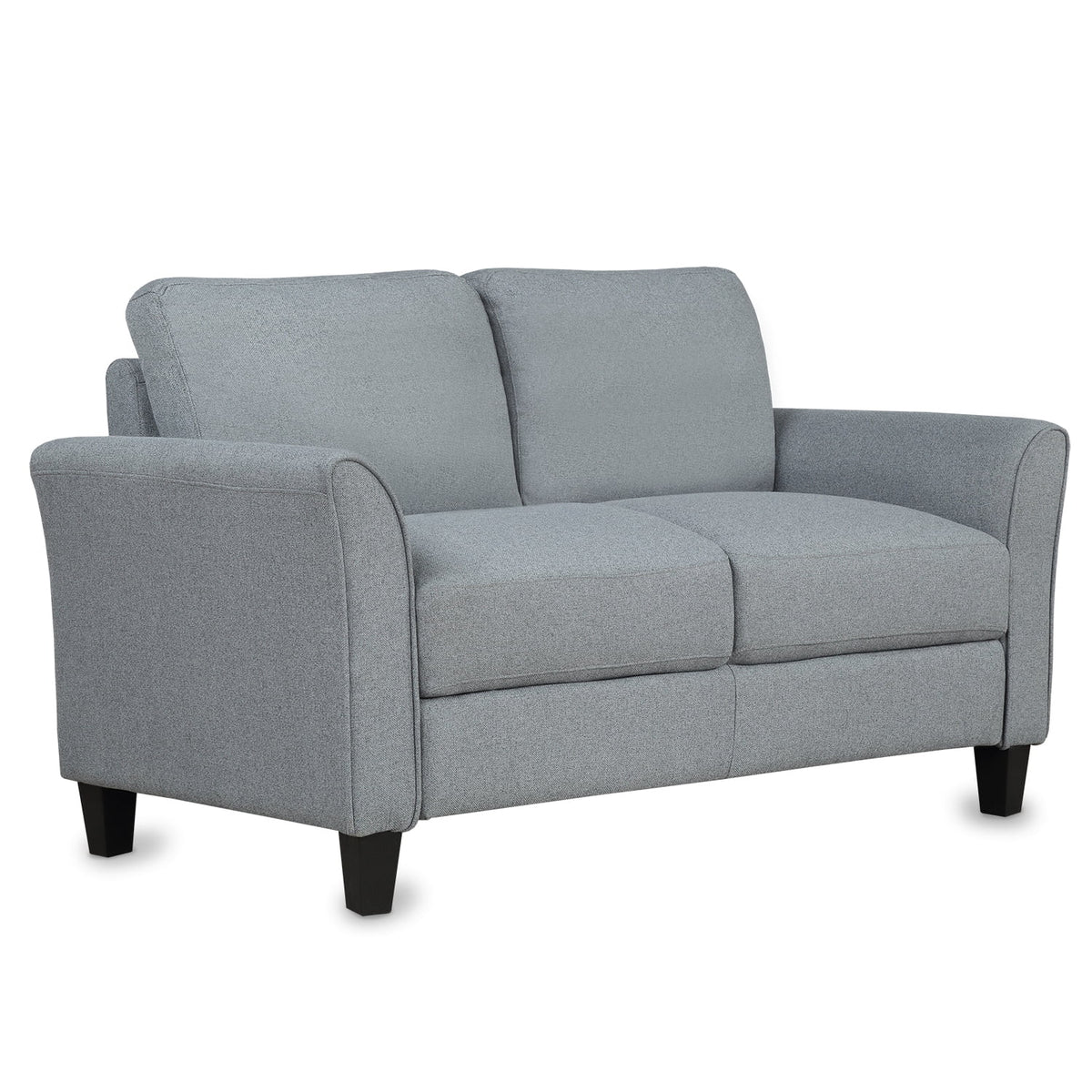 Mid-Century Upholstered Fabric Loveseat T516396