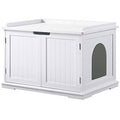 Cat Washroom Storage Bench, Litter Box Cover U9601
