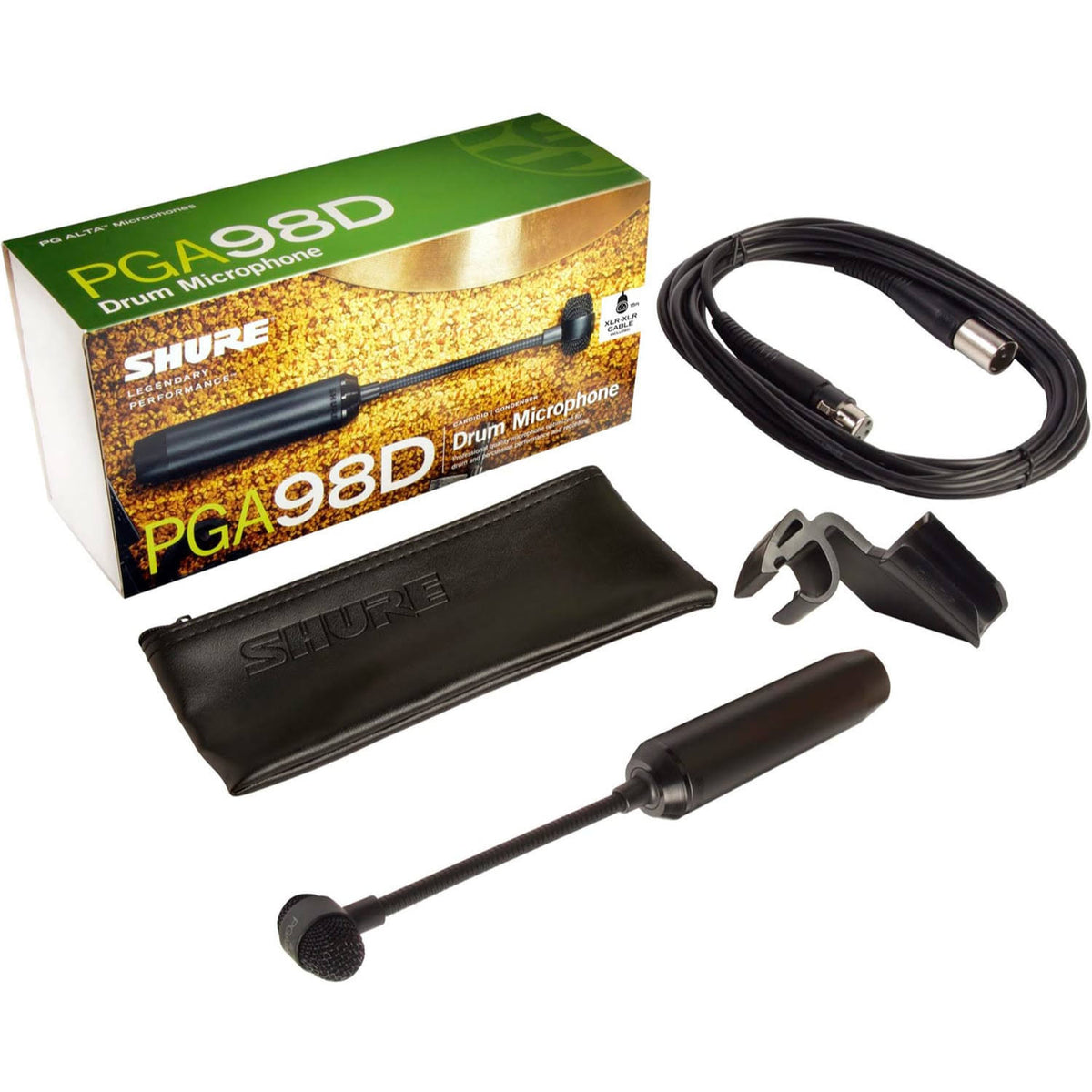 Cardioid Condenser Gooseneck Drum Microphone with Cable H117900