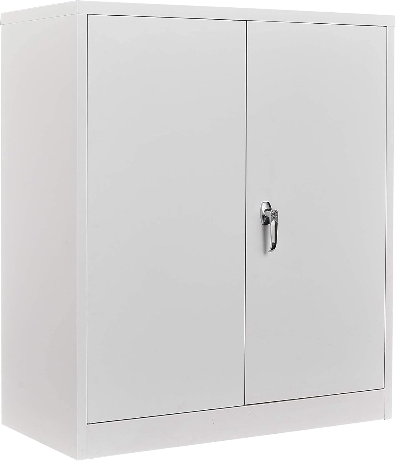 72" Tall Steel Storage Cabinet with Locking Door and 4 Adjustable Shelves Y253