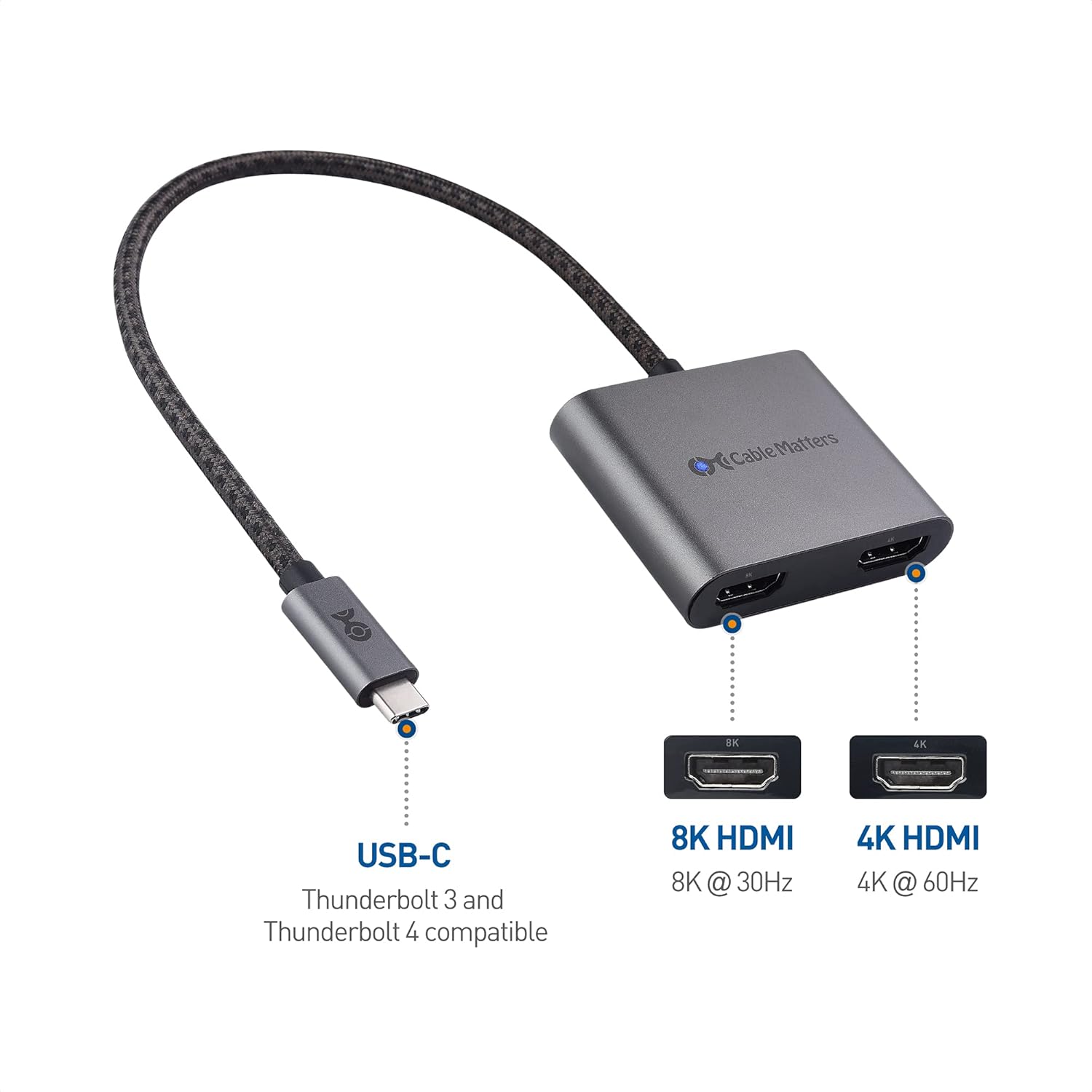 USB-C to HDMI Adapter in Gray M139