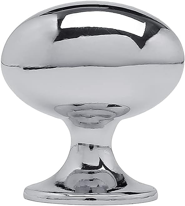 Oval Mushroom Knob 36mm 10 Pack Brushed Satin Nickel J60007