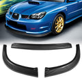 Front Bumper Lip Spoiler Splitter Glossy Carbon Fiber Look ABS M837