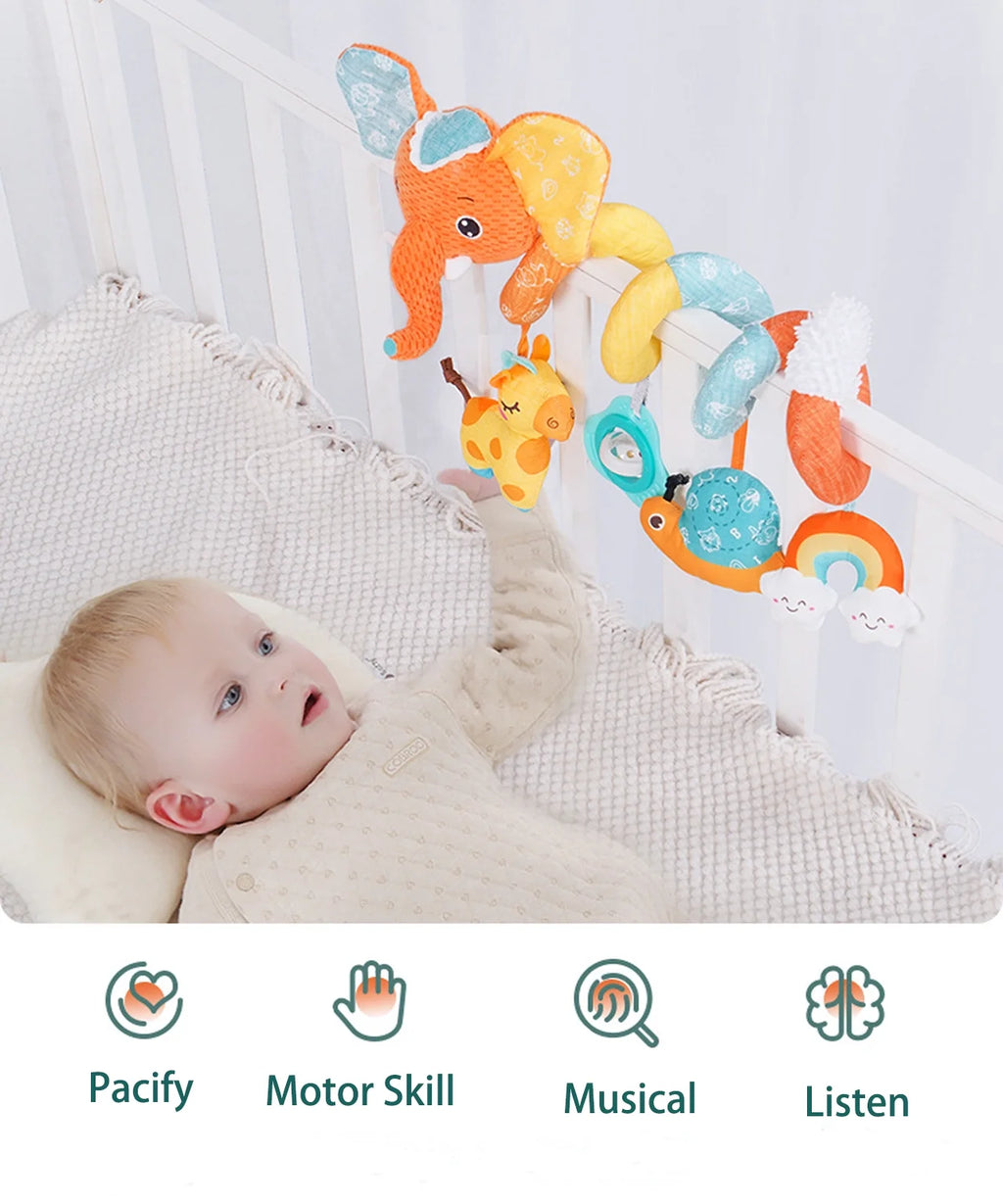Sensory Stroller Toys with Teether Rattles H78778