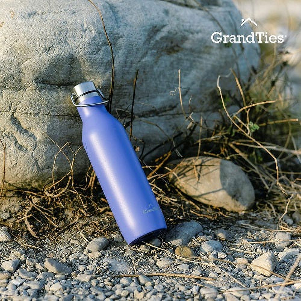 21oz Stainless Steel Insulated Water Bottle with 2 Lids B723899