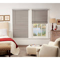 Grey Cordless Faux Wood Blind R96616