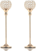 Gold Crystal Candle Holders Set of 2 X62832