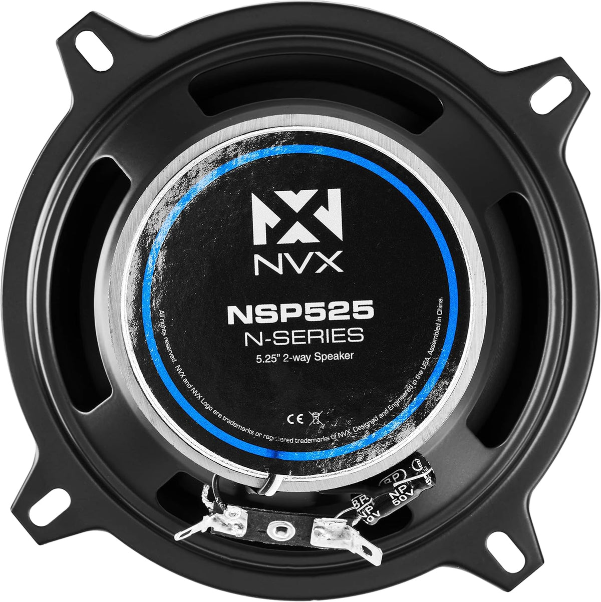 Set of 2 6 x 8 inch 80 watt RMS 2-Way Coaxial Car Speakers with Silk Dome Tweeters W688
