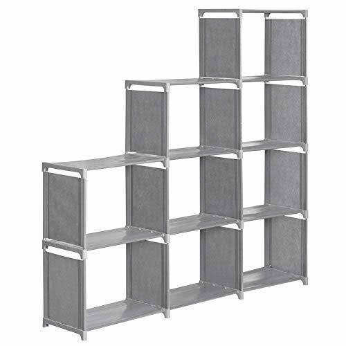 Grey 9-Cube Adjustable Bookshelf T375