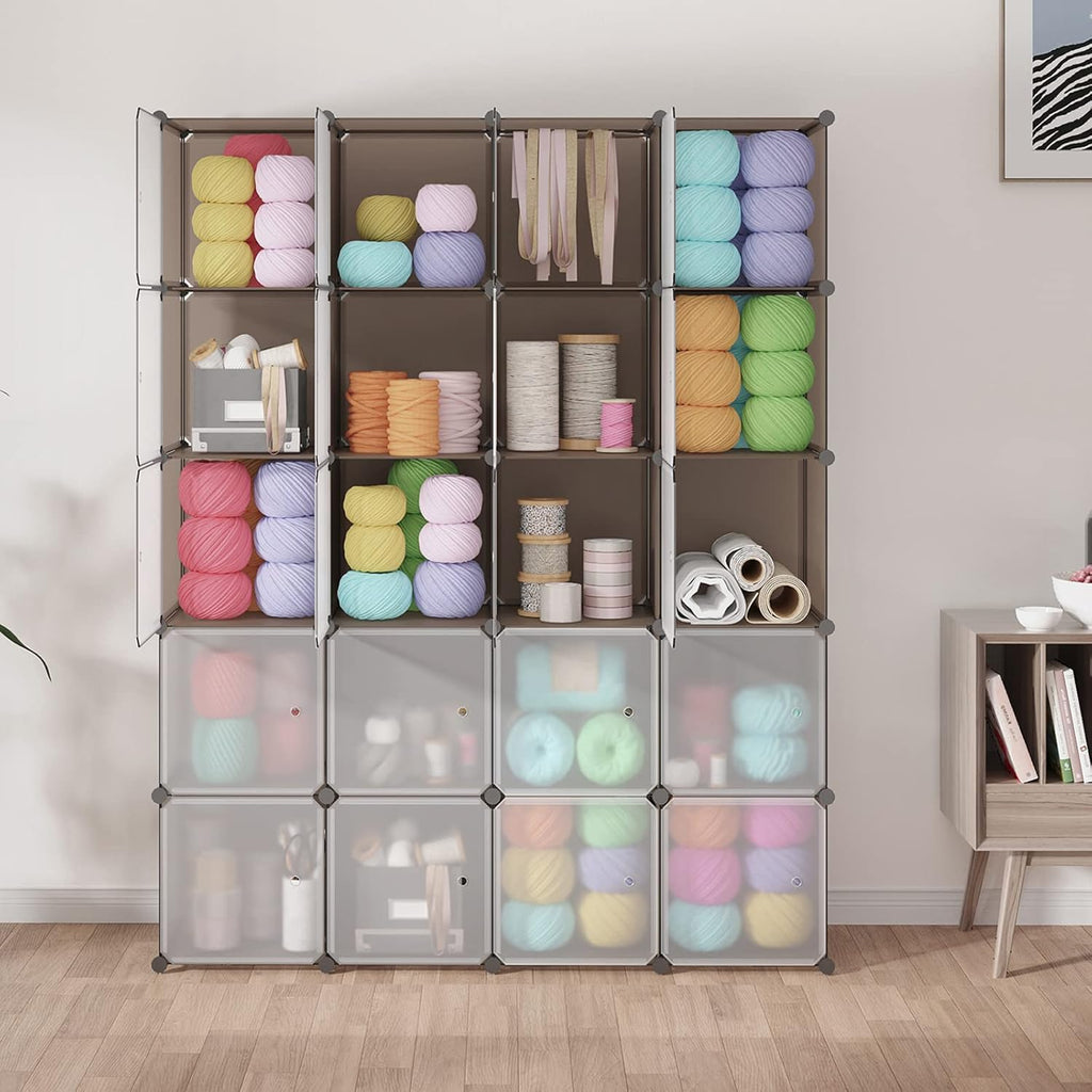 20-Cube Plastic Cube Storage Organizer E8814