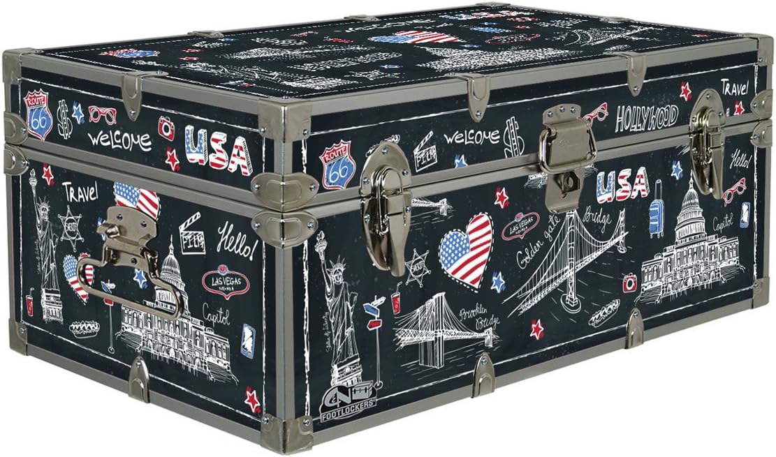 32x18x13.5 Inches Americana Storage Trunk Y568