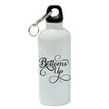 White Aluminum Sports 20 oz Water Bottle D978