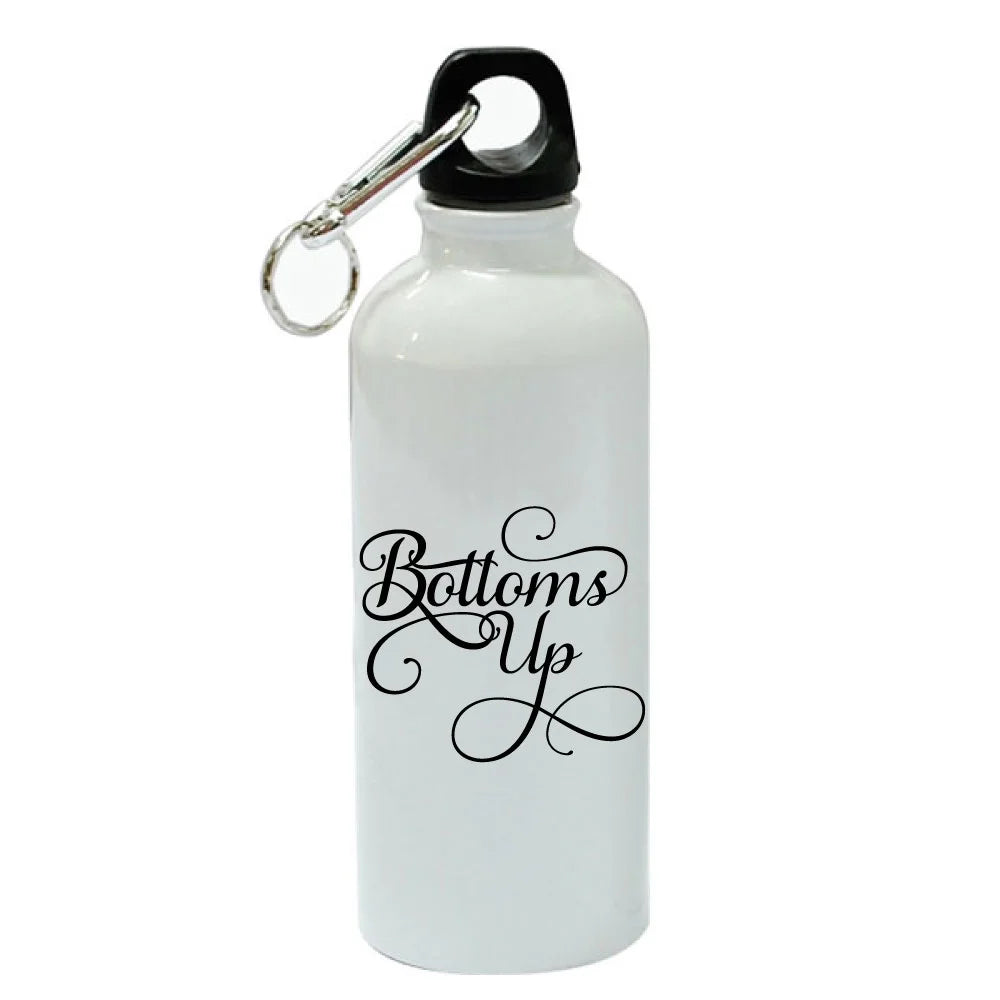 White Aluminum Sports 20 oz Water Bottle D978