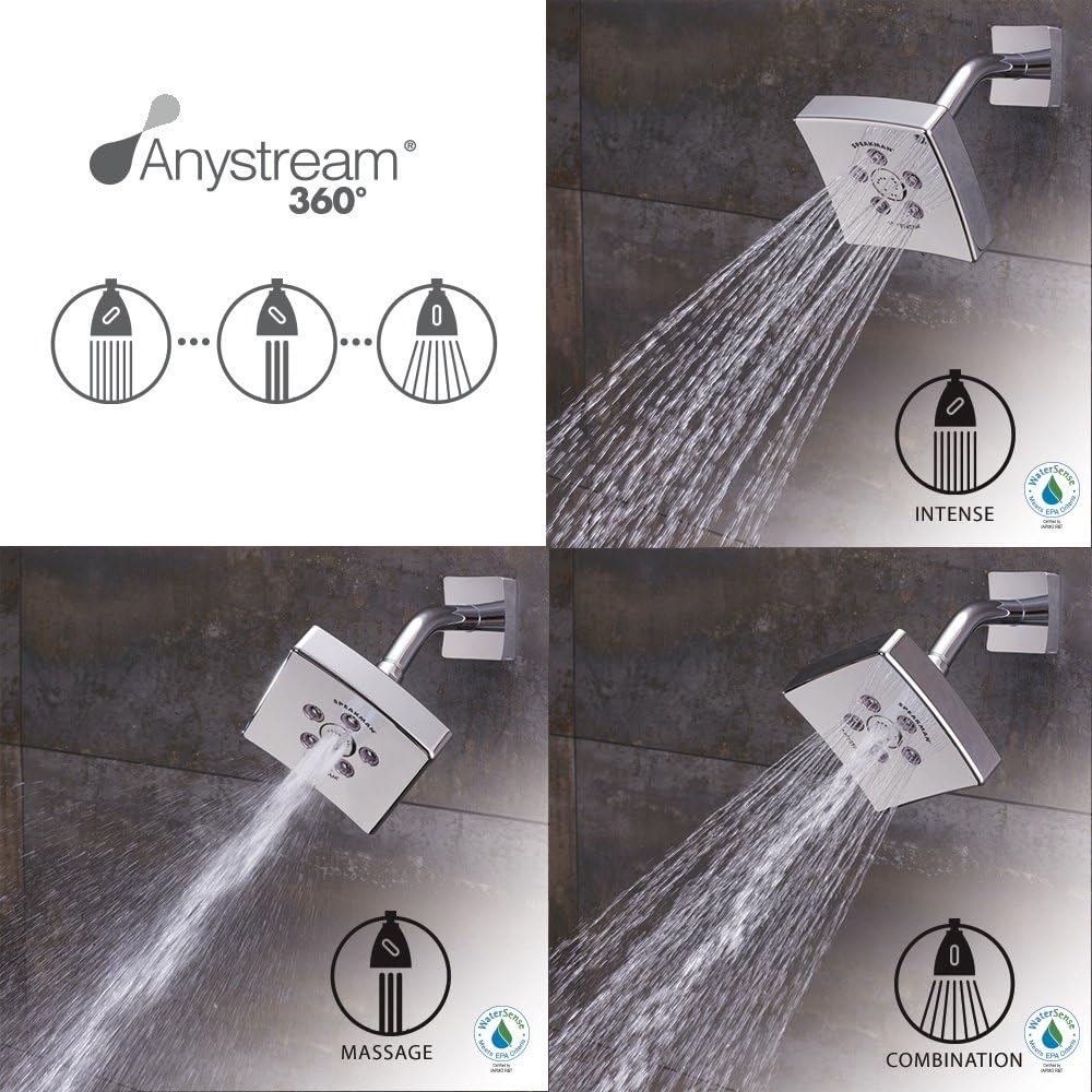 Brushed Nickel Adjustable Shower Head Pack of 2 I393400