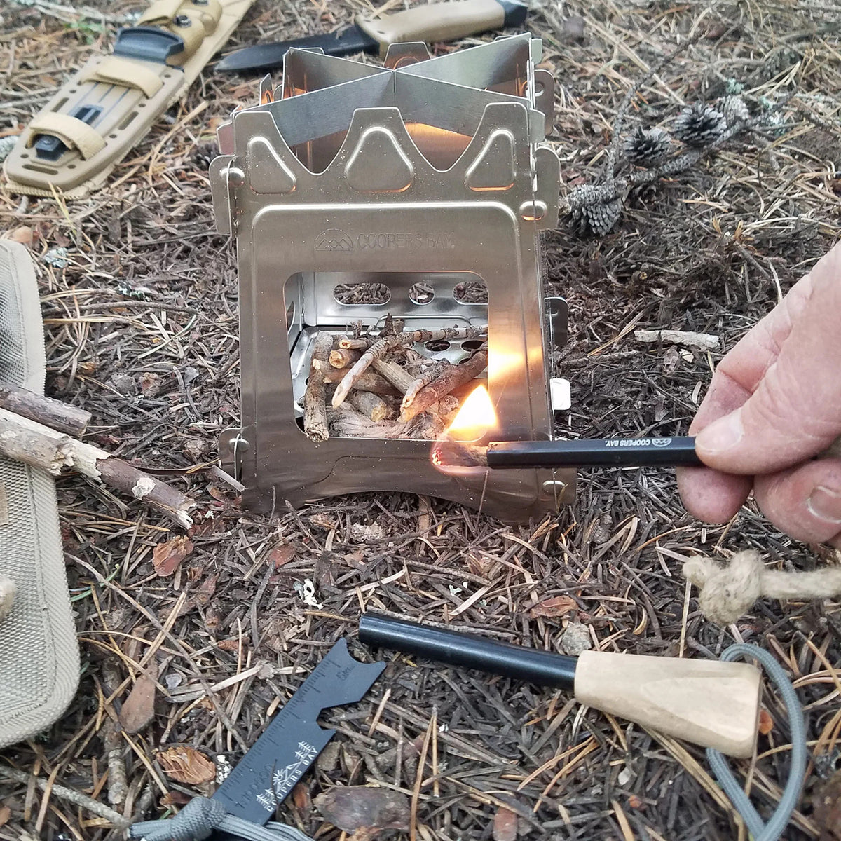 Titanium Flat-Pack Stove P341117