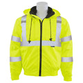 Hi Viz Lime Black Bottom Bomber Jacket Q690997