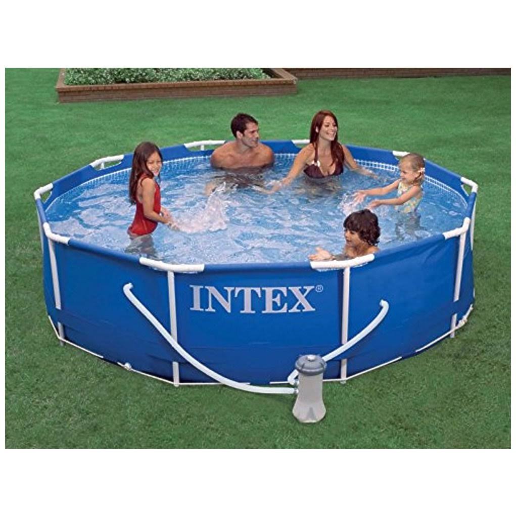 Metal Frame Swimming Pool with Filter Pump and Maintenance Kit E50167
