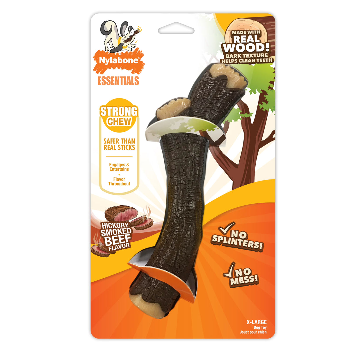 Hickory Smoked Beef Dog Stick Toy X-Large T6315