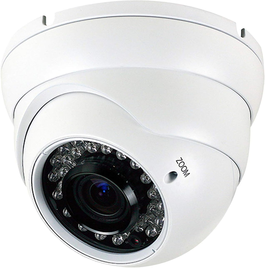 Analog CCTV Dome Camera, 2.8mm-12mm Varifocal Lens, Weatherproof Metal Housing B421113
