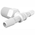 1/4-19 BSP to 1/4x22 Barbed Tee, Natural Nylon E44161