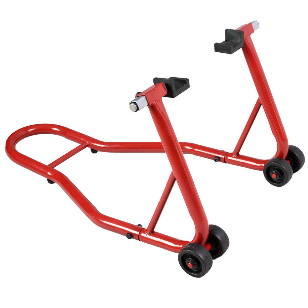 Red Steel Rear Wheel Paddock Stand T950