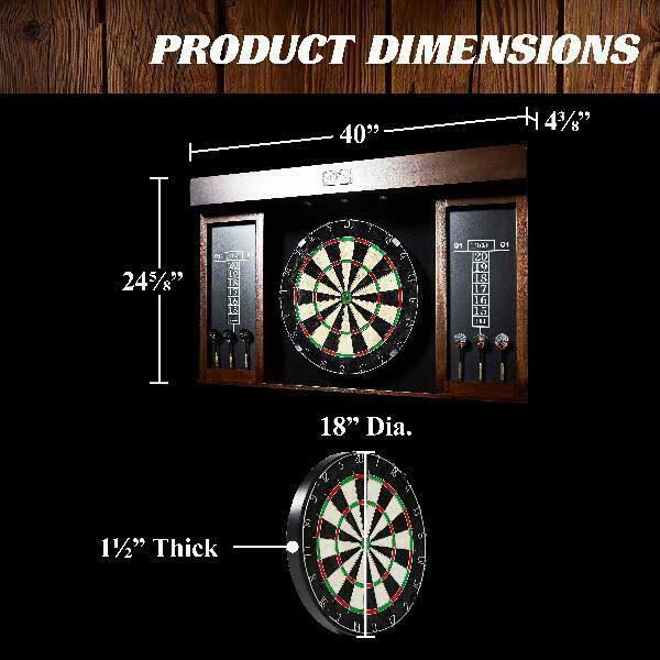 40 inch Dartboard Cabinet with LED Light T12169