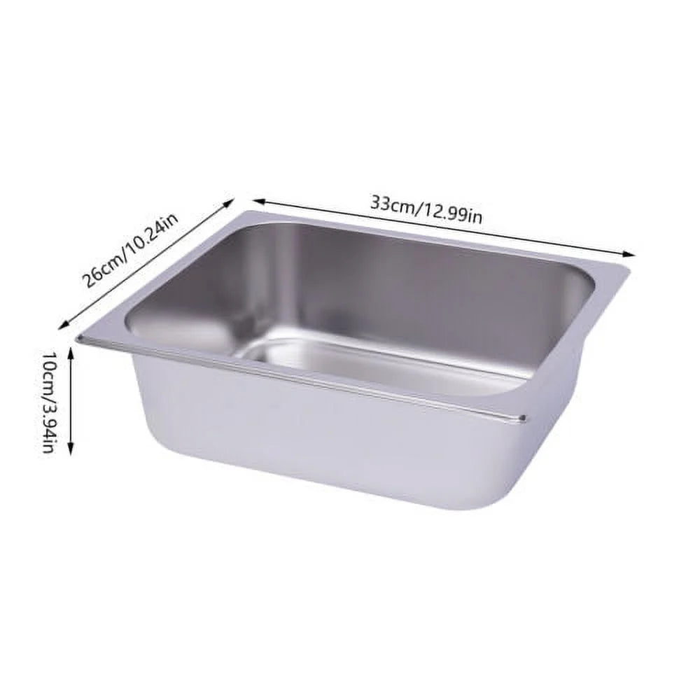 6Pcs 1/2 Size 4" Deep Silver Stainless Steel Steam Table Pans U5842