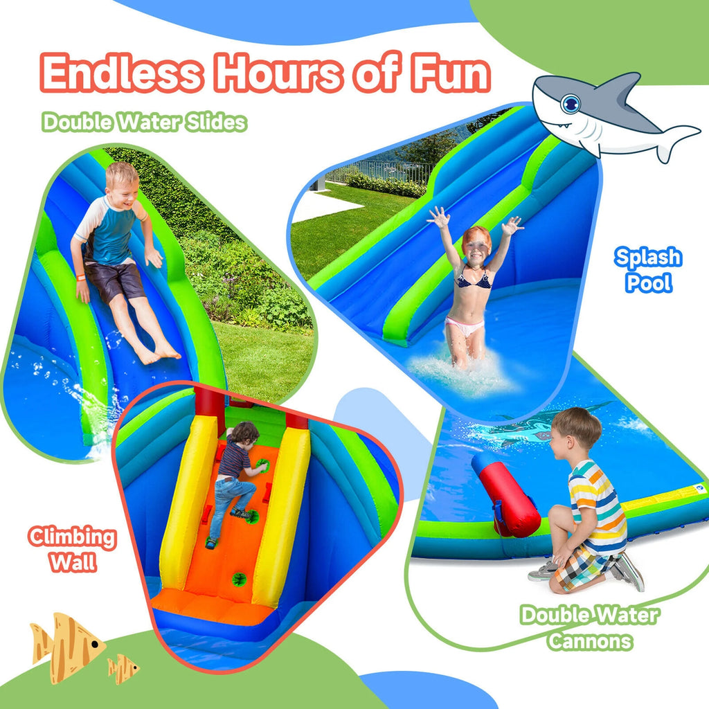 Inflatable Waterslide Bounce House with Handrail N475