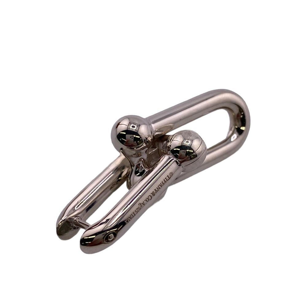 Tiffany Hardware Large Link Earrings Silver R198168