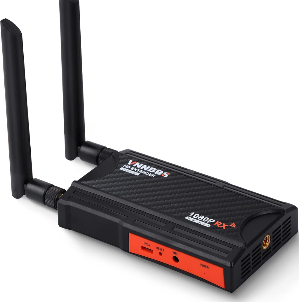 Wireless HDMI Extender Kit, 1080P Full HD 200m 5.8GHz Transmitter and Receiver with HDMI Loop-Out and IR Remote Control U65211