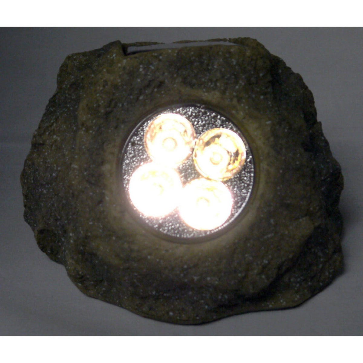 Solar Power Sandstone Rock Spot Lights Set of 4 D9024