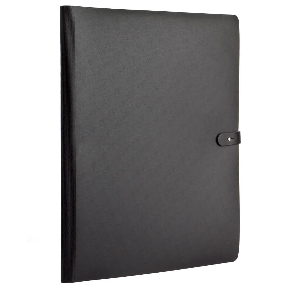 Spiralbook Portfolio 30x42cm with 20 Polypropylene Sleeves Black U5927