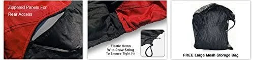 RED/Black Trailerable Jet Ski Cover with Storage Bag C14683