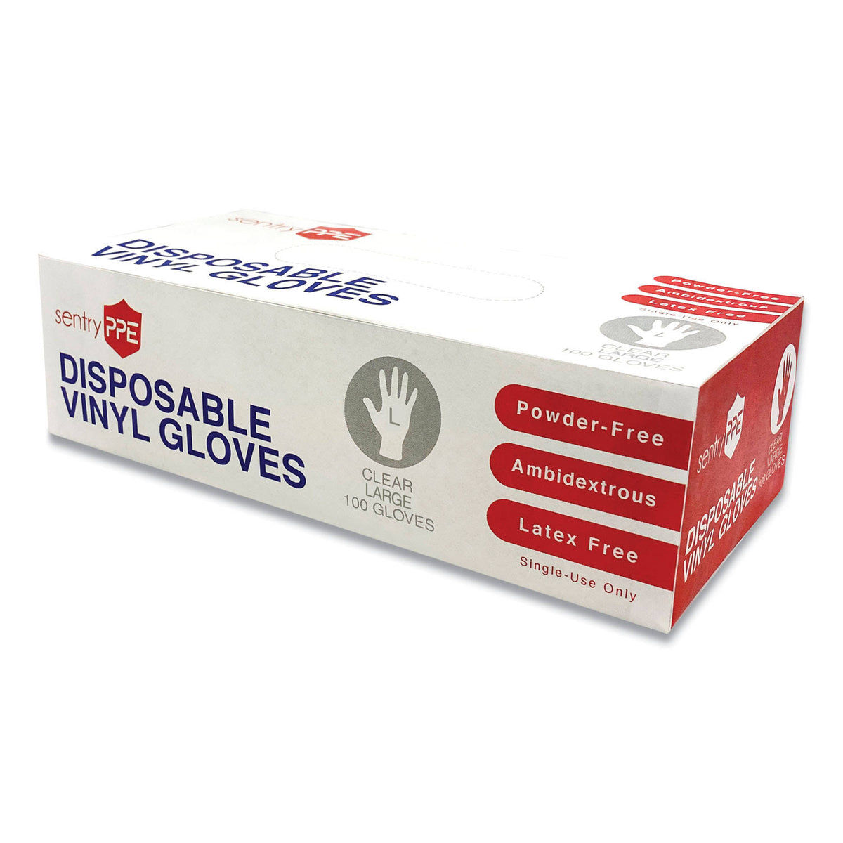 Clear Large Vinyl Glove, 1,000/Carton J59545