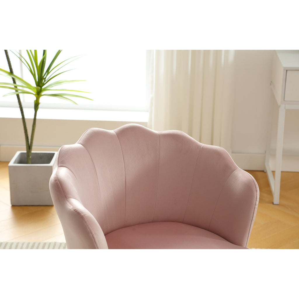 Velvet Accent Arm Chair with Waist Pillow S719