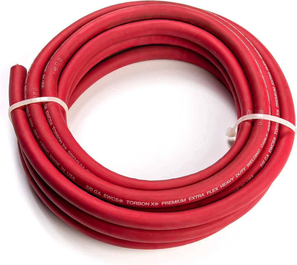 50 Feet Red 100% Copper Welding Cable 600 Volt J4341