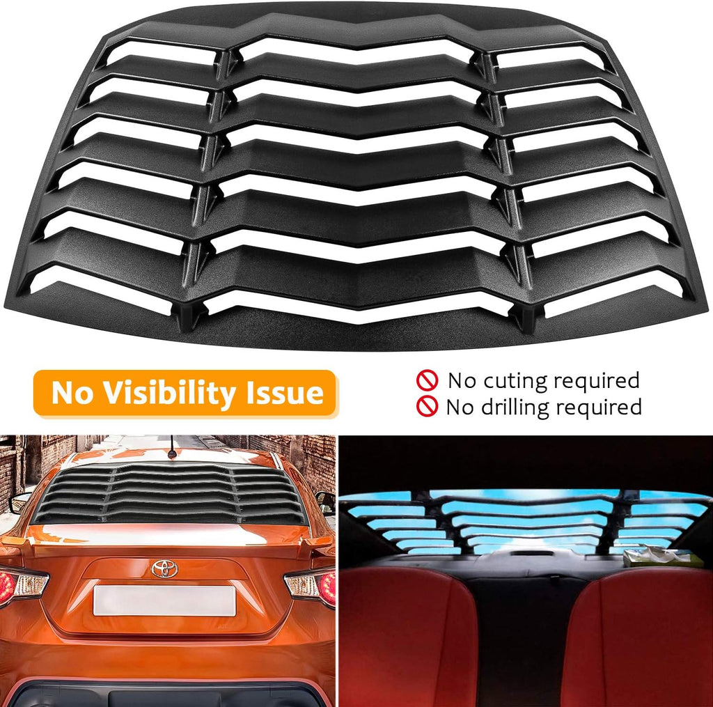 Rear Window Louver ABS Matte Black W169