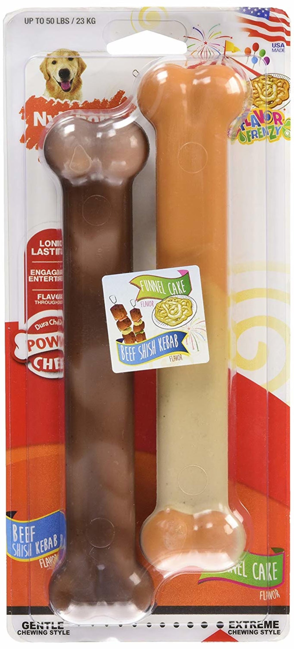Durable Dog Chew Toys Twin Pack Large/Giant M344