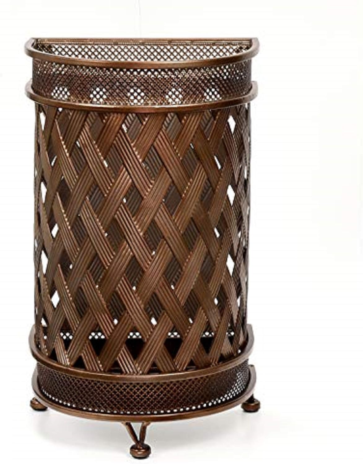 Antique Look Metal Umbrella Stand with Removable Drip Tray N97167