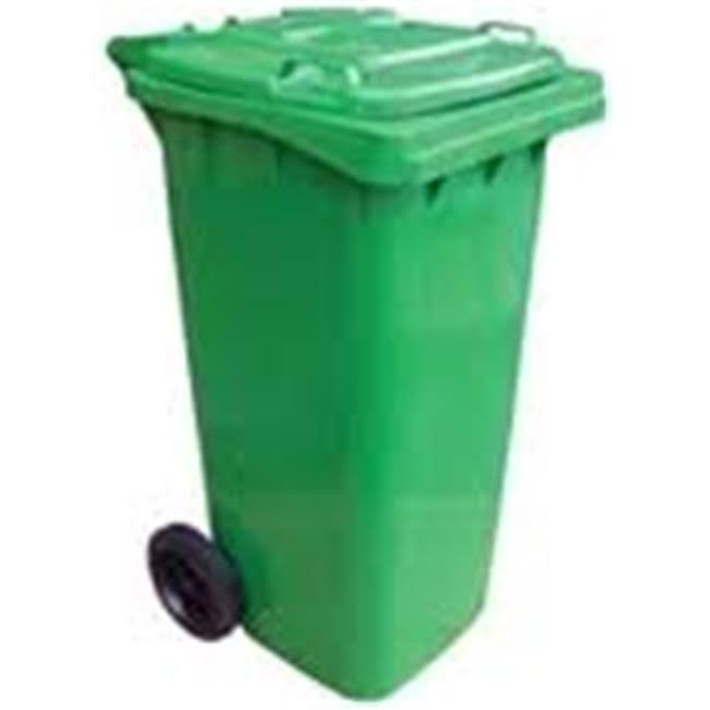 Green Poly Trash Can 32 Gal O414796