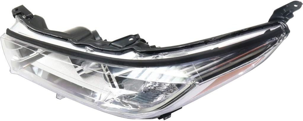 Headlight Assembly Pair for Toyota Highlander 2017 2018 2019 Driver and Passenger Side Clear Chrome Z78639