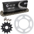 Drive Sprocket Chain Combo Front 13 Rear 48 Tooth 520NZ Standard 112 Links Pack of 2 Z89635