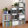 Grey 9-Cube Adjustable Bookshelf T375