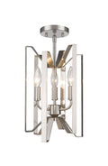 Brushed Nickel Semi-Flush Mount Light L84719