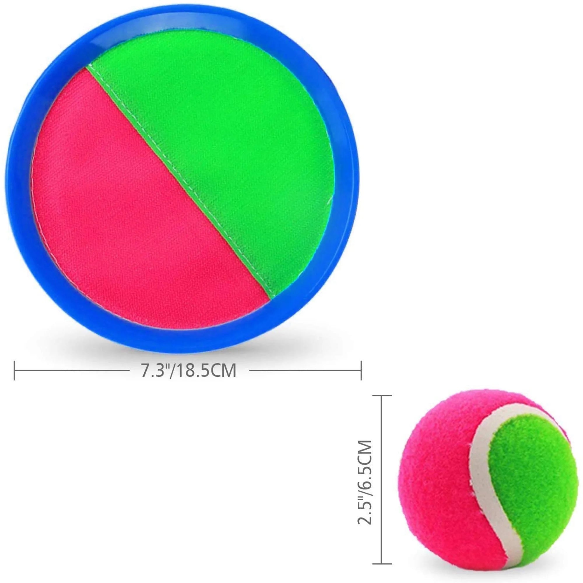 Blue Self-Stick Paddle Ball Catch Set V61086
