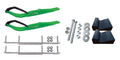 Green Razor Snowmobile Skis with Shaper Bars Complete Kit C554243