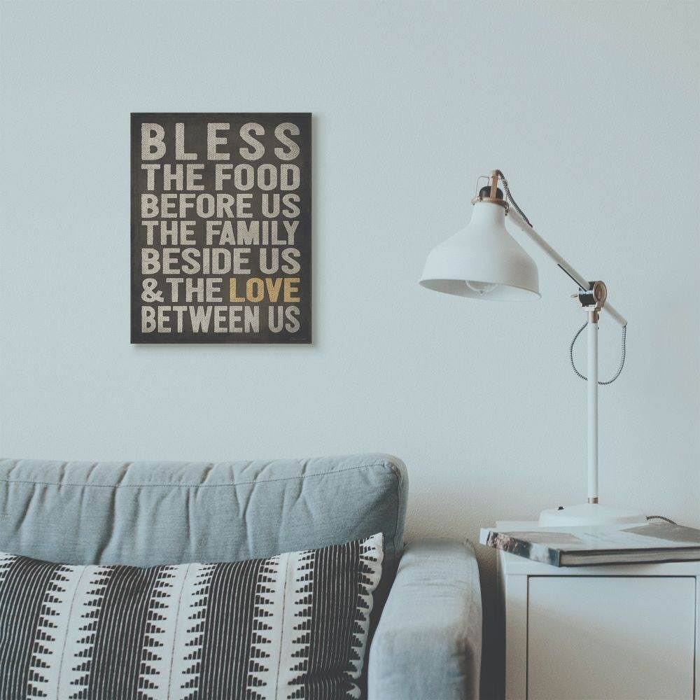 Bless The Food Kitchen Dining Room Canvas Art E9020
