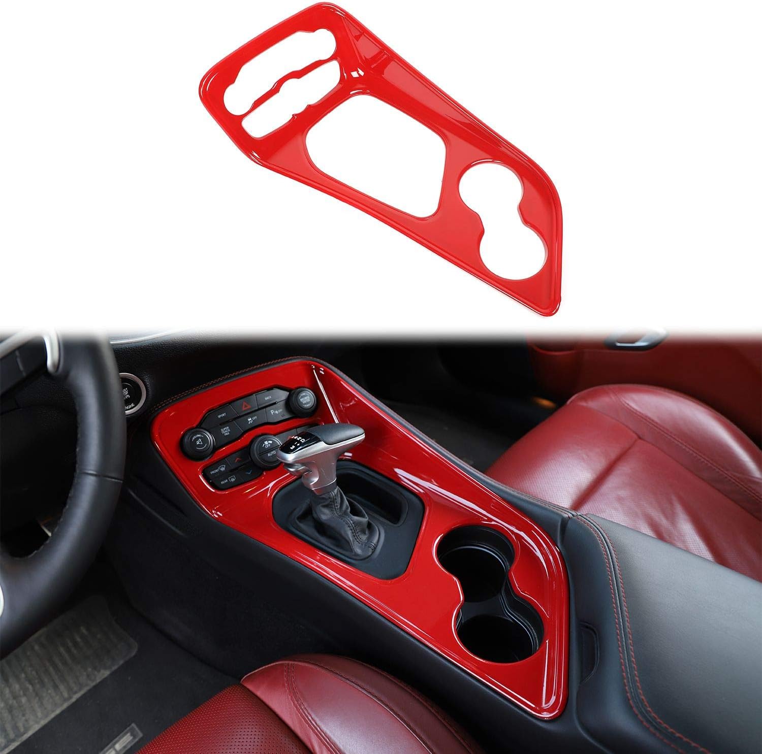 ABS Carbon Fiber Gear Shift Panel Trim T7647